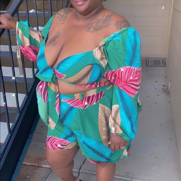 Rebdolls Pants - Plus size Vacation set